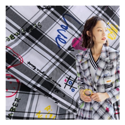 ​Pigment printing fabric for suit and dress