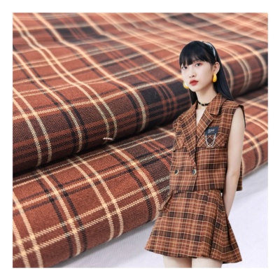 plaid fabric dressing