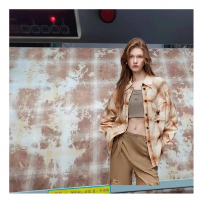 Tie-dyed shirt fabric